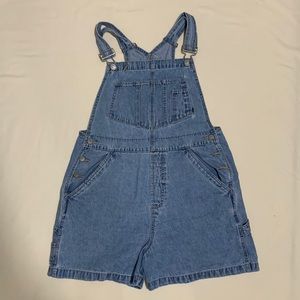 Vintage No Boundaries Denim Overall Shorts